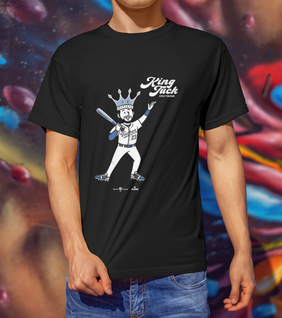 King Tuck Kyle Tucker Baseball 23 Crown Blue T-Shirt