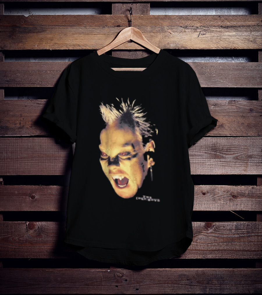 The Lost Boys David Vampire Face Silver Bullet Earring T-Shirt