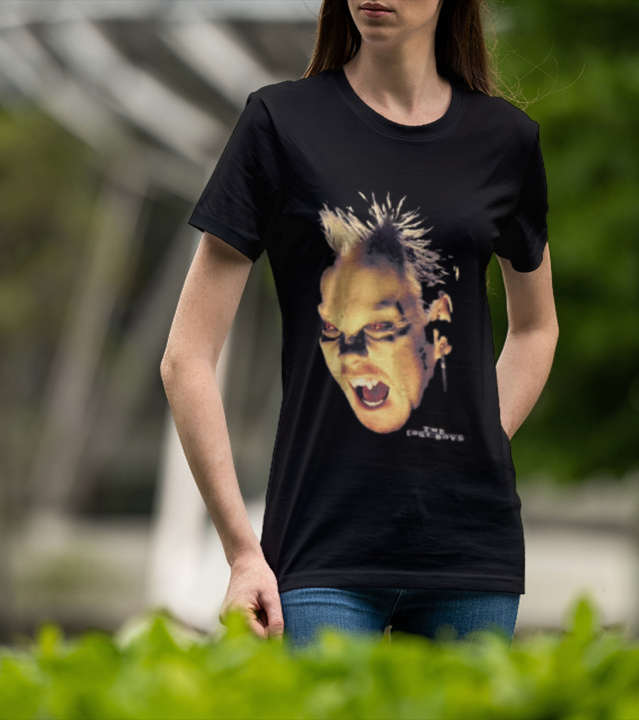 The Lost Boys David Vampire Face Silver Bullet Earring T-Shirt