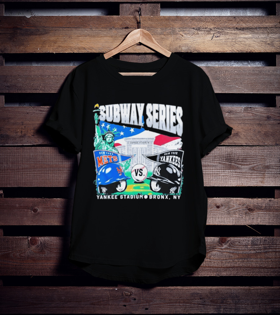 Yankee Stadium Bronx NY New York Mets Yankees Subway Series 2026 T-Shirt