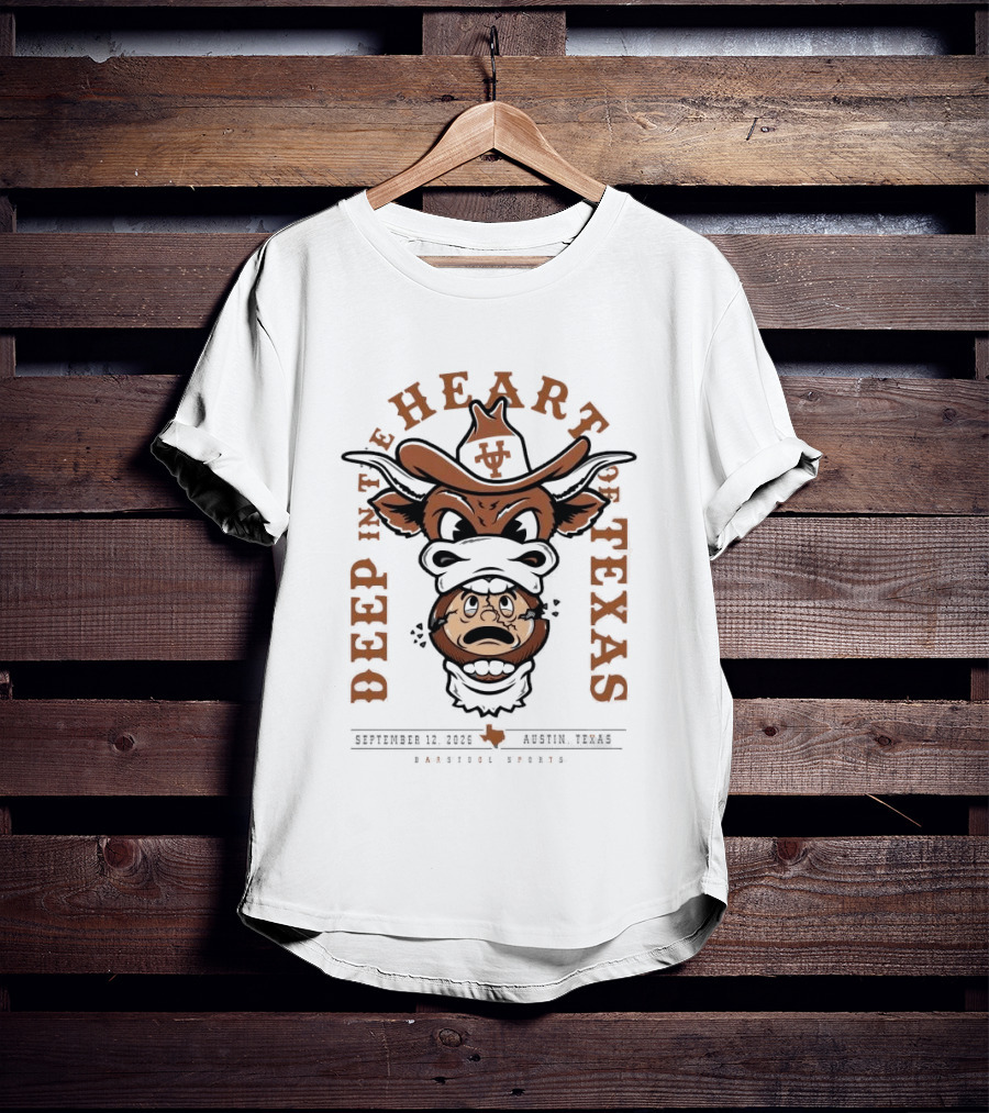 Deep In The Heart Of Texas September 12 2026 Austin Texas Barstool Sports T-Shirt