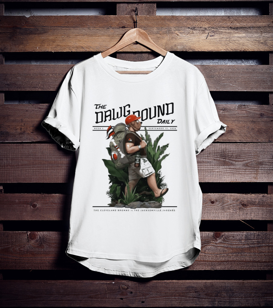 The Dawg Pound Daily September 13 2026 Cleveland Browns Vs Jacksonville Jaguars Week 1 T-Shirt