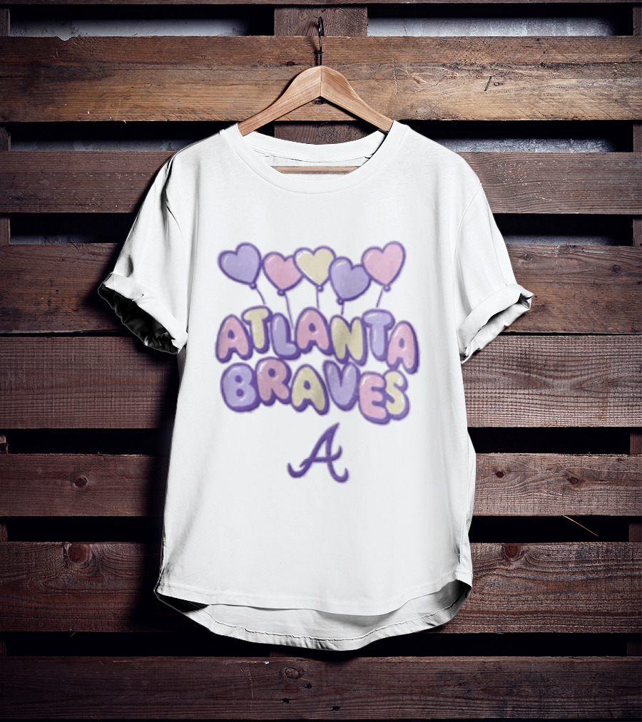 Atlanta Braves Hearts Blooper Fan T-Shirt