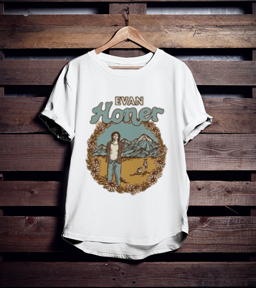 Evan Honer It's An Even Longer Road Tour 2026 Mountain Scene T-Shirt