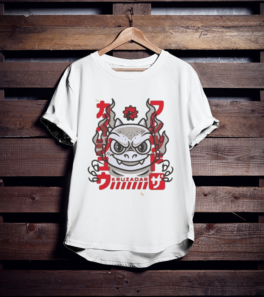Kruzadar Kaiju Fred Red Anime Monster Japanese T-Shirt