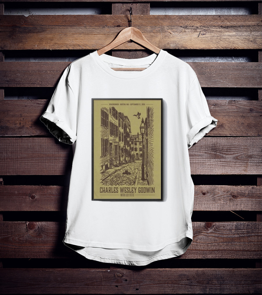 Roadrunner Boston MA September 12 2026 Charles Wesley Godwin With Lily Fitts T-Shirt