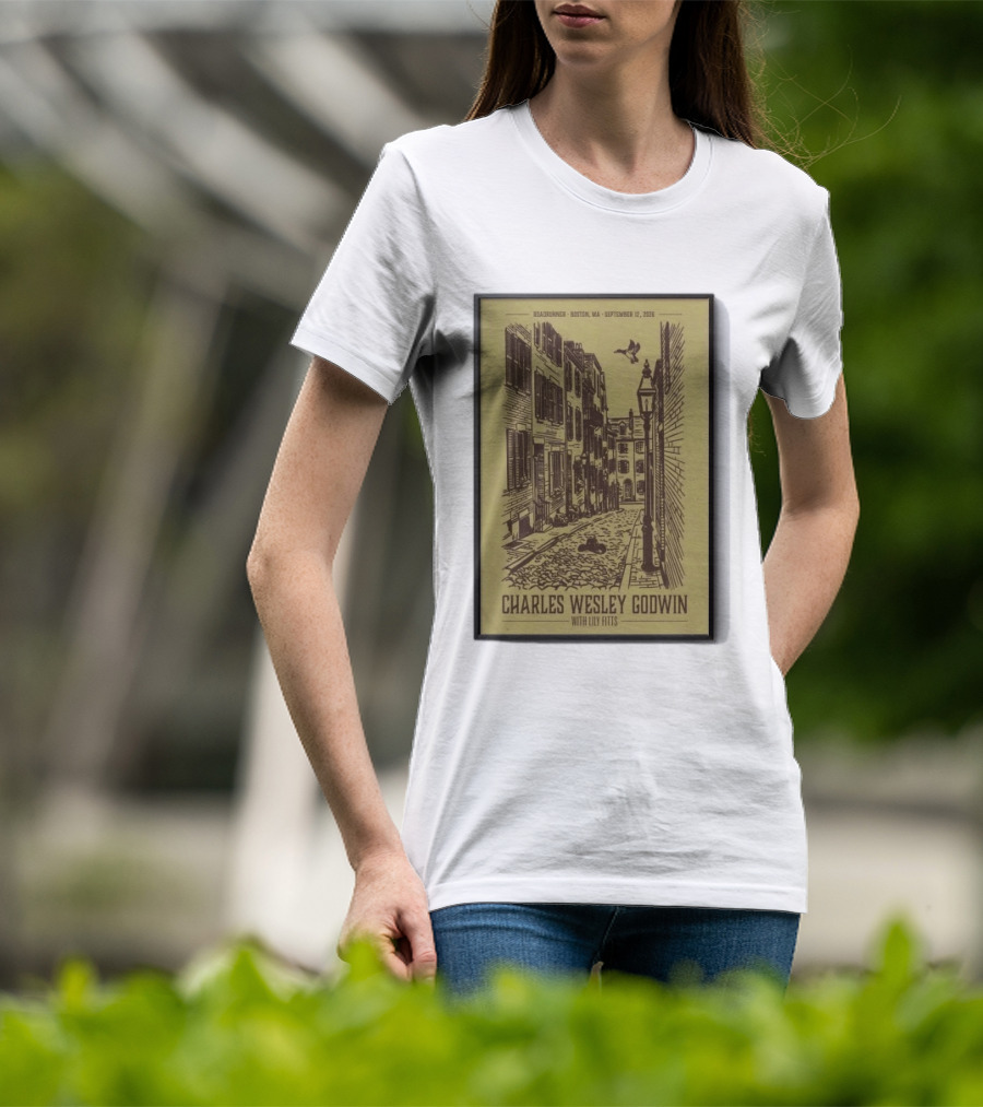 Roadrunner Boston MA September 12 2026 Charles Wesley Godwin With Lily Fitts T-Shirt