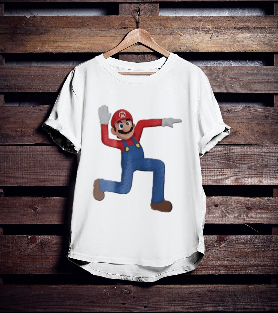 Super Mario Plumber Bent Arms And Legs Pose T-Shirt