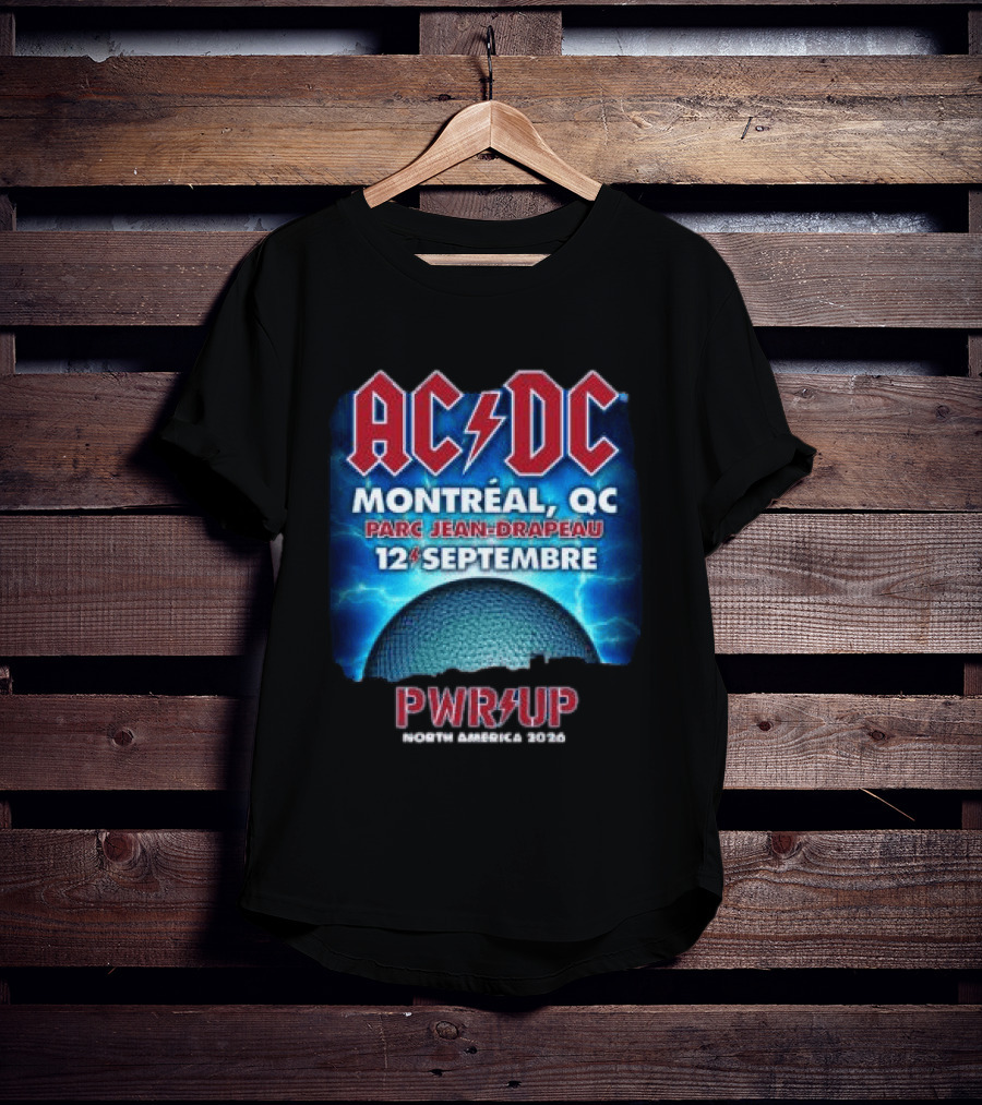 ACDC Montreal QC Parc Jean Drapeau 12 Septembre Pwr Up Tour T-Shirt