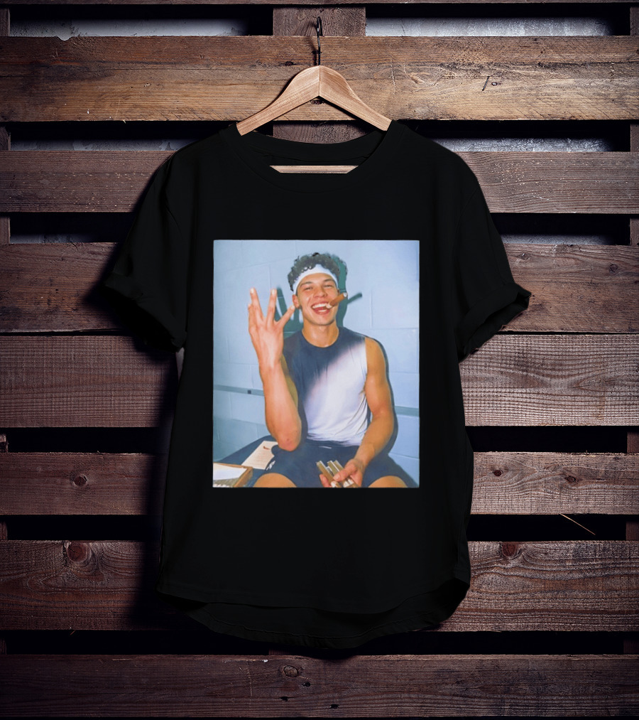 Ben Shelton Smoking Cigar Hand Gesture Victory Celebration T-Shirt