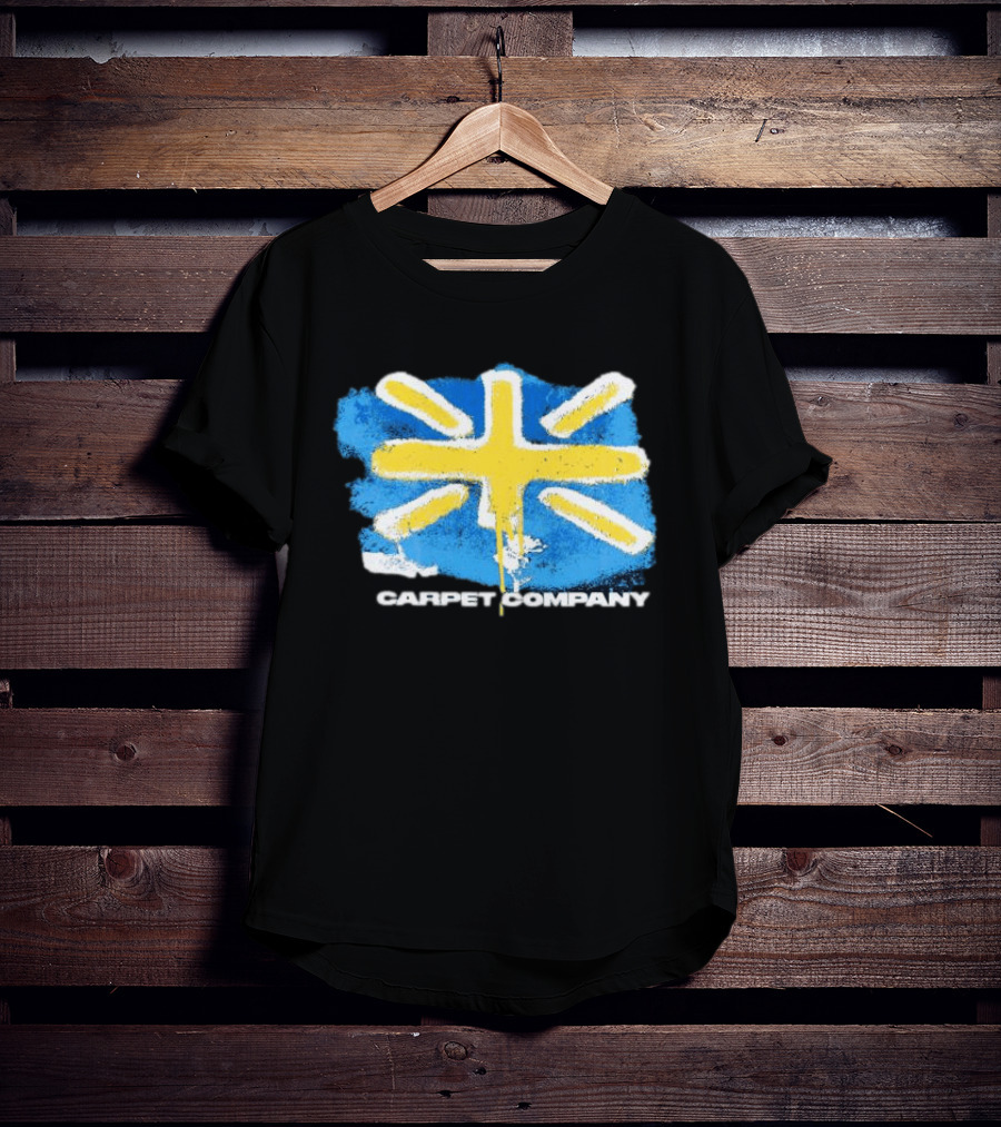 Carpet Company Union Jack Blue Yellow Cross T-Shirt