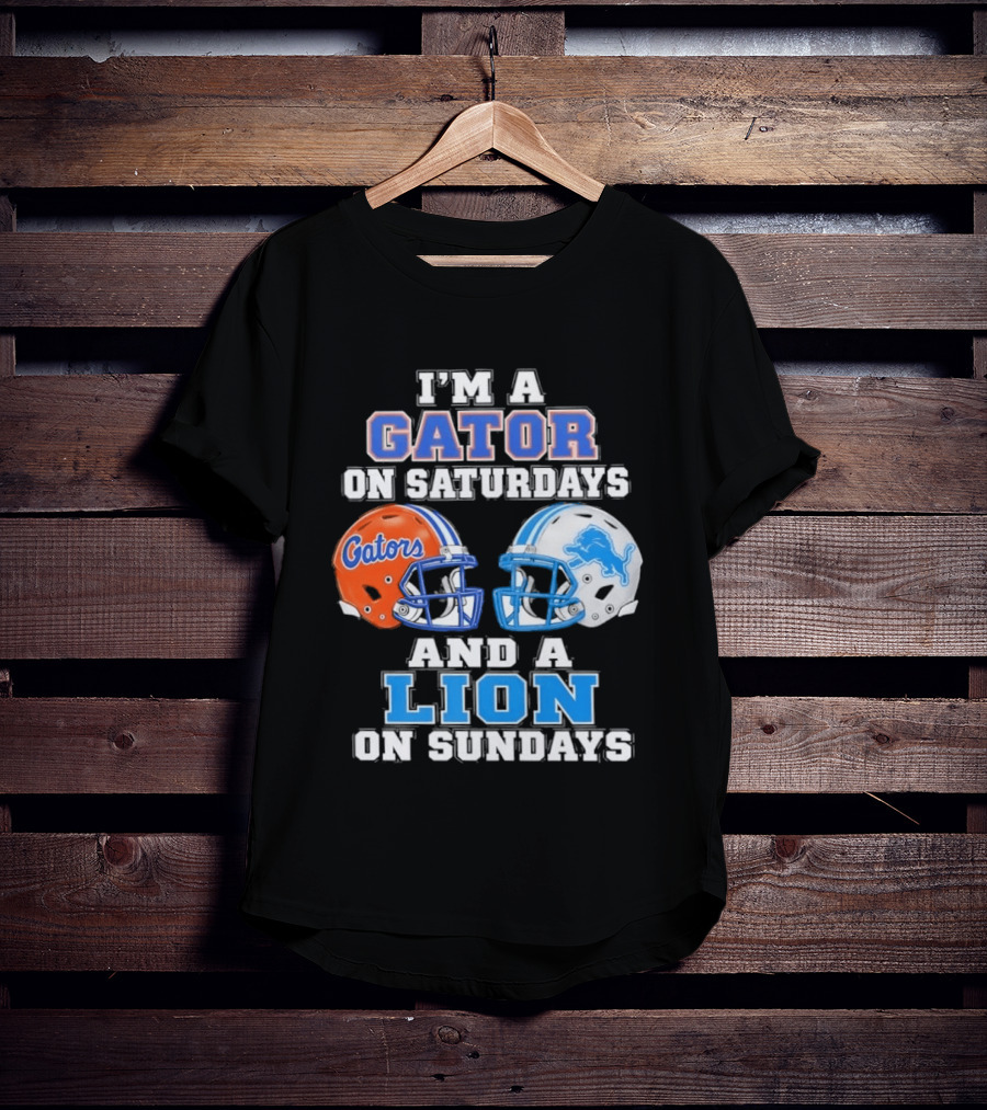 Gator Saturdays Lion Sundays Sports Fan Gear T-Shirt