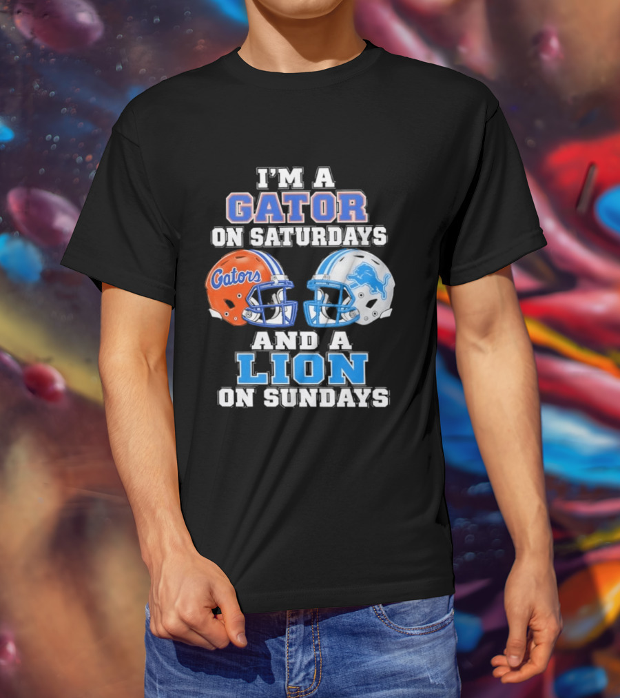 Gator Saturdays Lion Sundays Sports Fan Gear T-Shirt