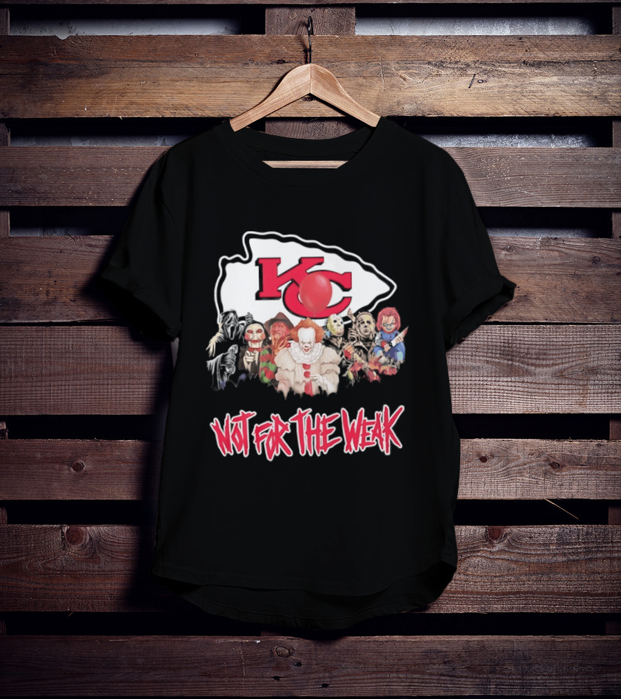 Kansas City Chiefs Horror Characters Halloween Squad Not For The Weak T-Shirt