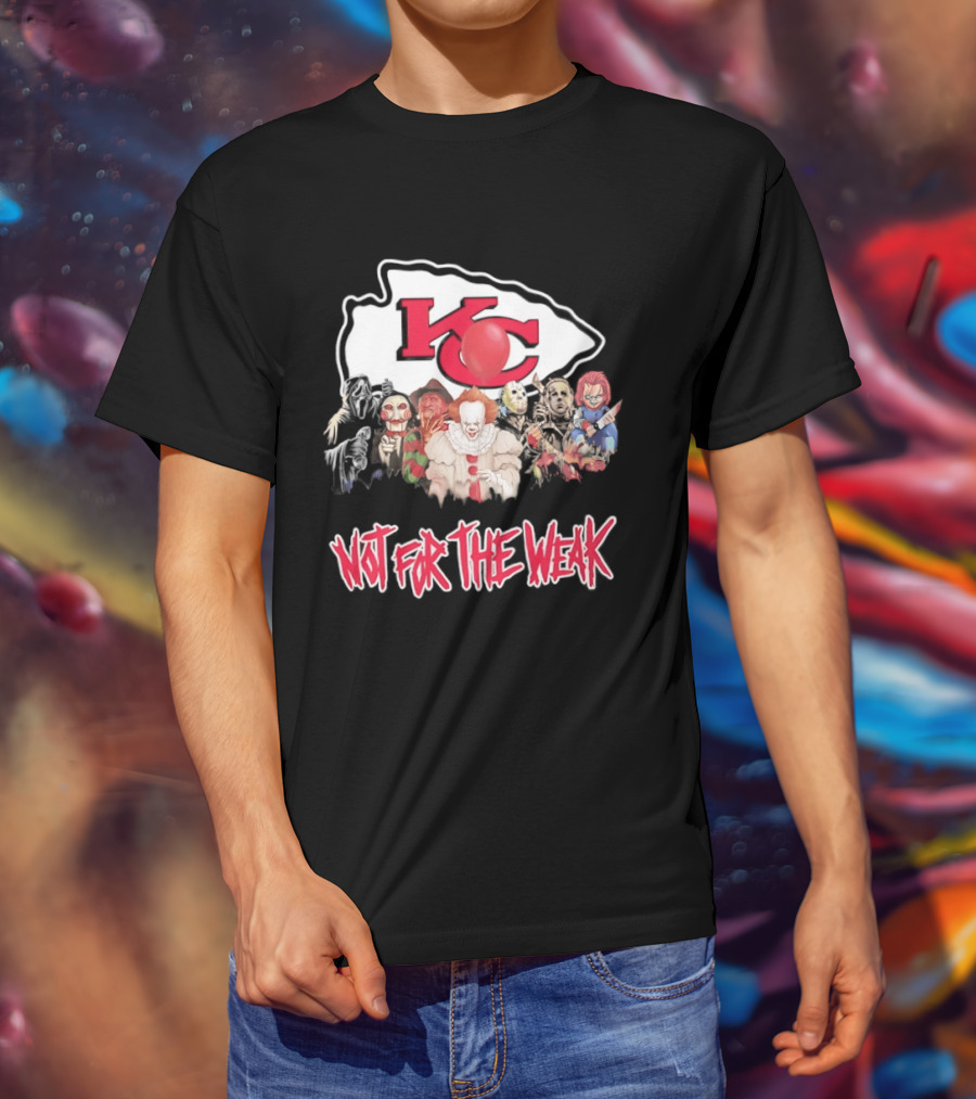 Kansas City Chiefs Horror Characters Halloween Squad Not For The Weak T-Shirt