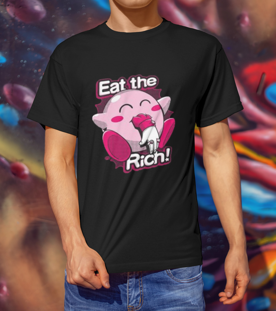 Punkwithacamera Store Eat The Rich Clay Graham Kirby Eating Hand T-Shirt