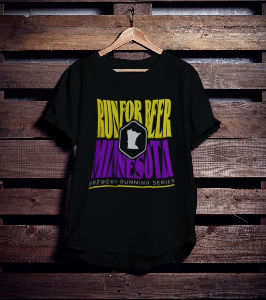 Run For Beer Minnesota Brewery Running Series Event With State T-Shirt