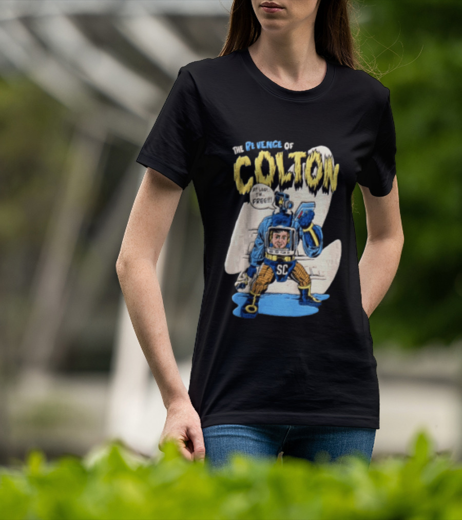 The Revenge Of Colton At Last I Am Free SC Robot Camera Head Video T-Shirt