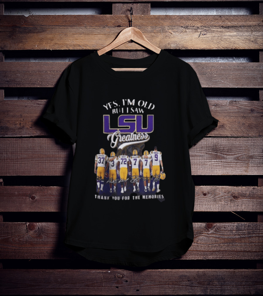 LSU Greatness Thank You For The Memories Football Legends Reunion T-Shirt
