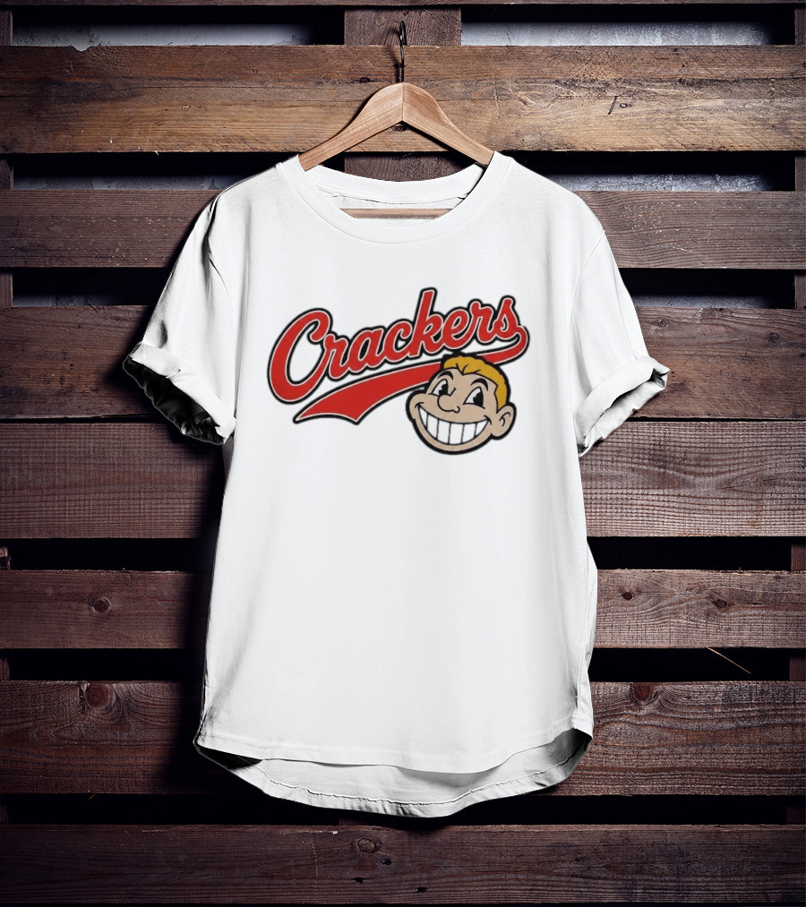 Crackers Logo Vintage Style Cartoon Face T-Shirt