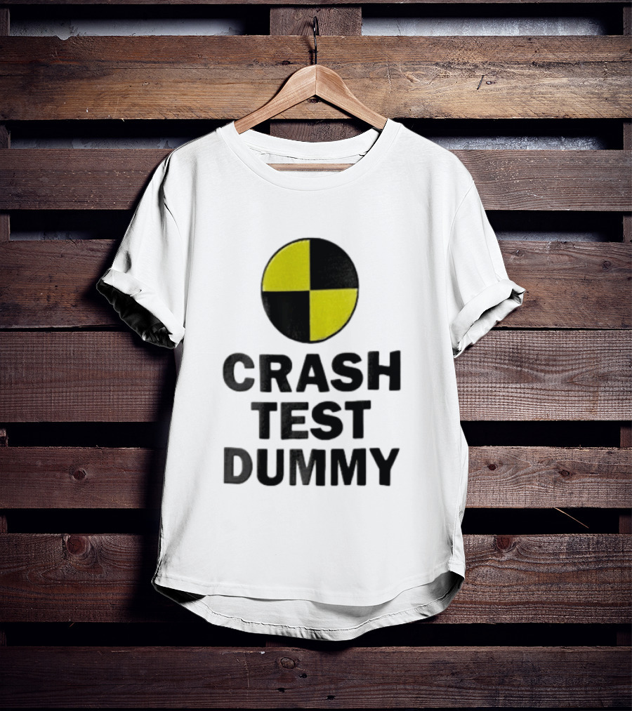Crash Test Dummy Yellow Black Checkerboard Marker T-Shirt