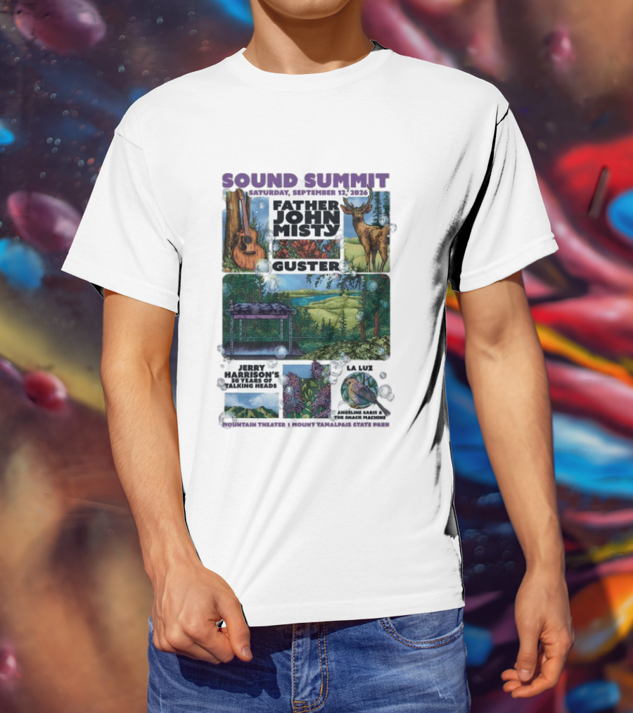 Sound Summit 2026 Father John Misty Guster Marin County MD September 12 Mountain Theater T-Shirt