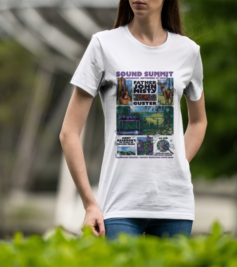 Sound Summit 2026 Father John Misty Guster Marin County MD September 12 Mountain Theater T-Shirt