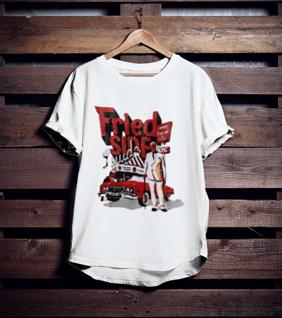 Fried Side Club KFC Colonel Sanders Kentucky Fried Luude Car T-Shirt