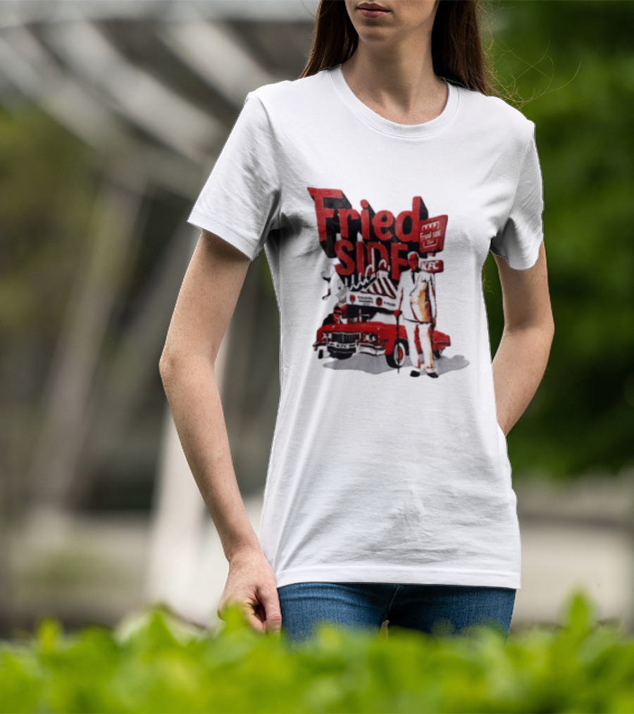 Fried Side Club KFC Colonel Sanders Kentucky Fried Luude Car T-Shirt