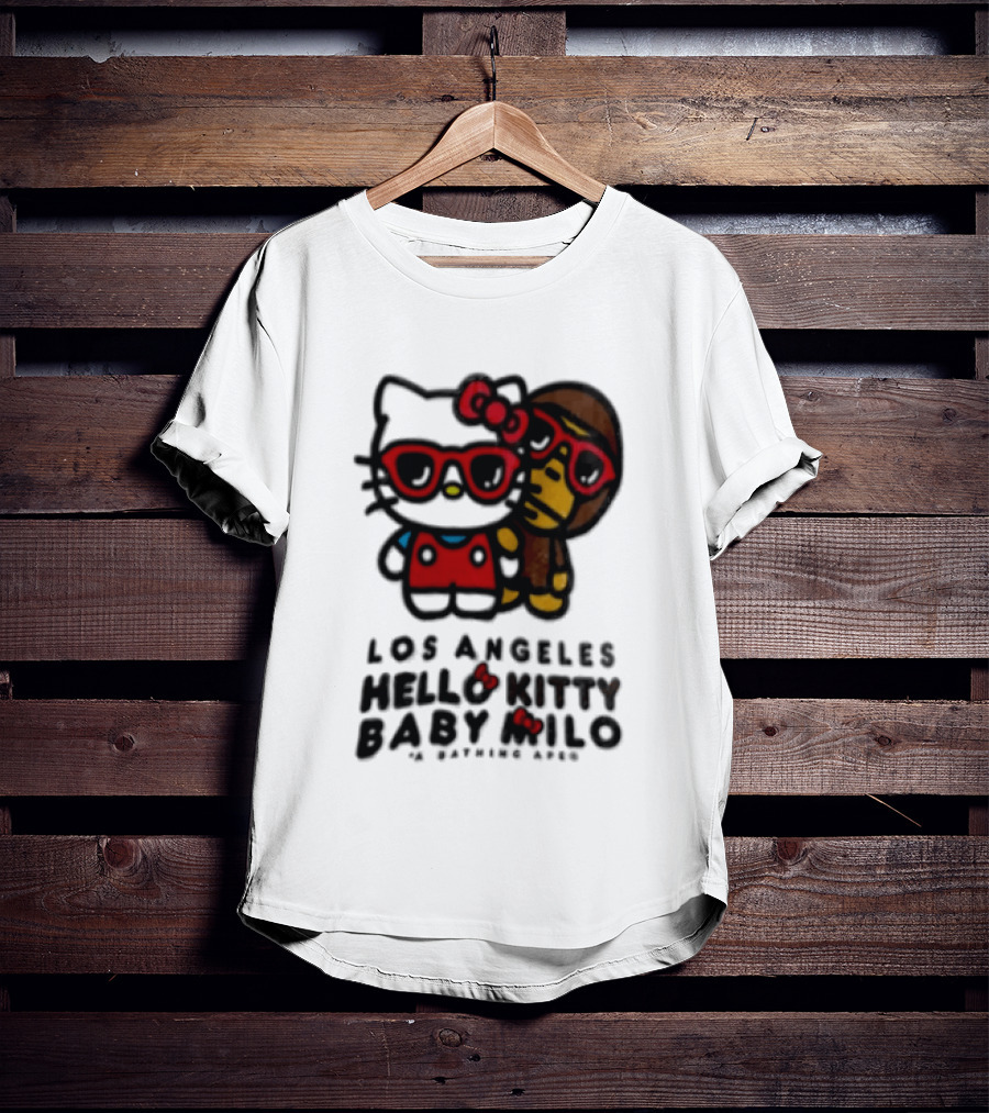 Los Angeles Hello Kitty Baby Milo A Bathing Ape Collaboration T-Shirt