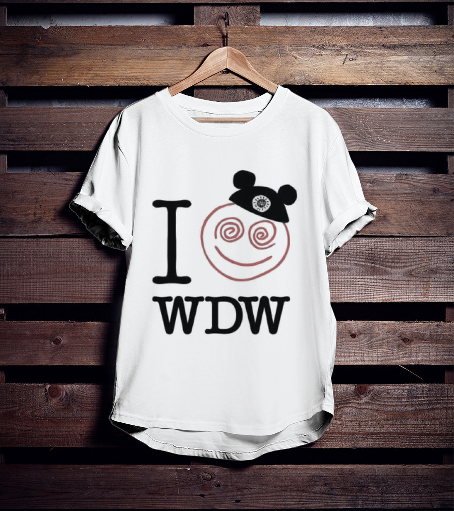 I Love WDW Smiley Face With Mouse Ears Lostbrostradingco T-Shirt