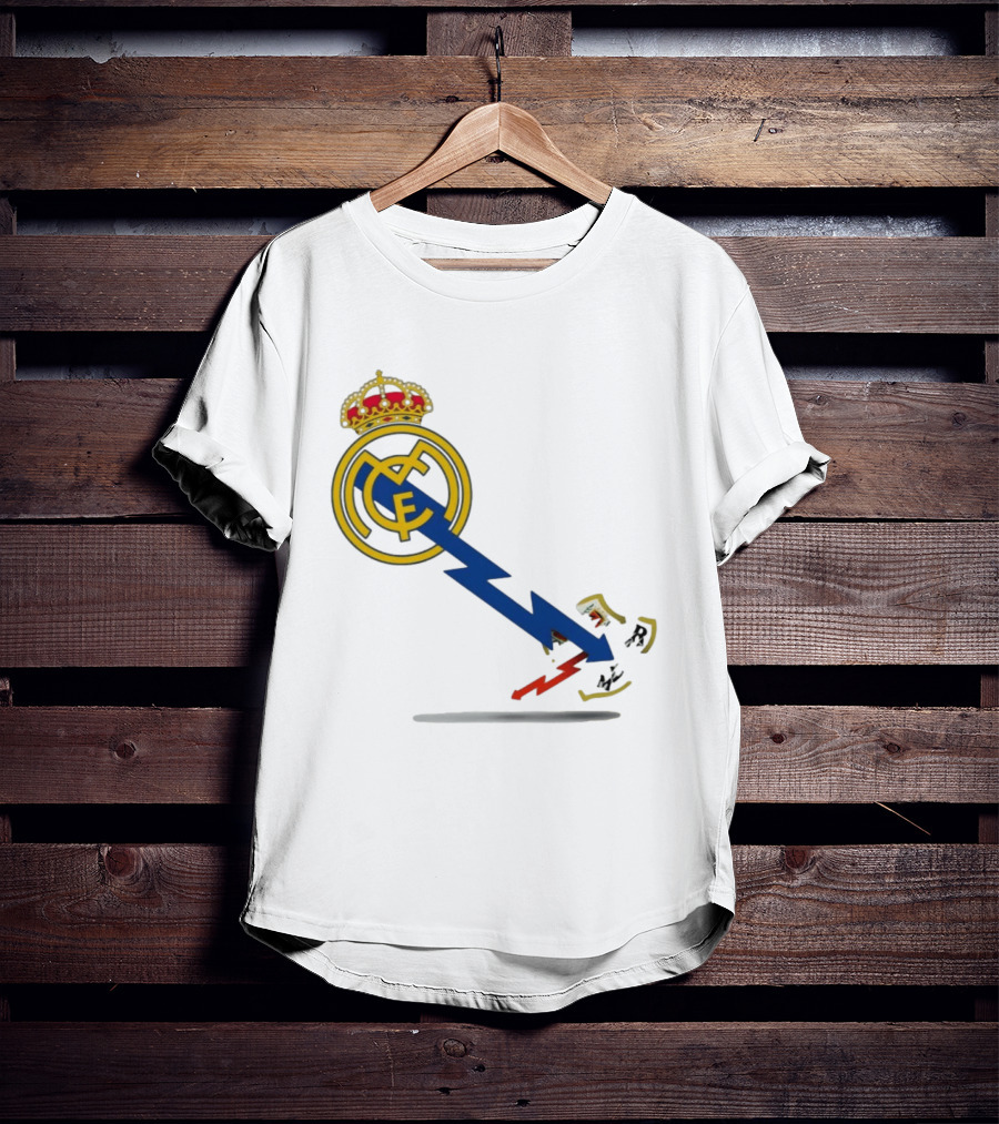 Real Madrid CF Lightning Strike Emblem MCF T-Shirt