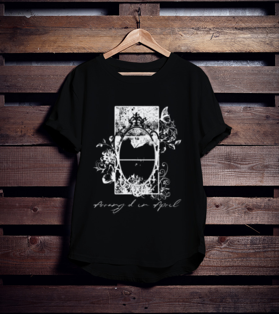 Arranged In April Store Mirror Floral Frame T-Shirt