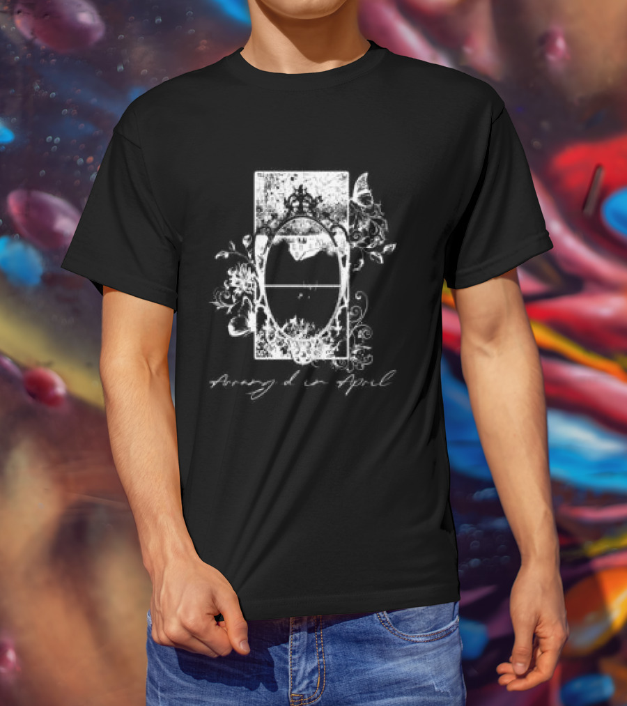 Arranged In April Store Mirror Floral Frame T-Shirt