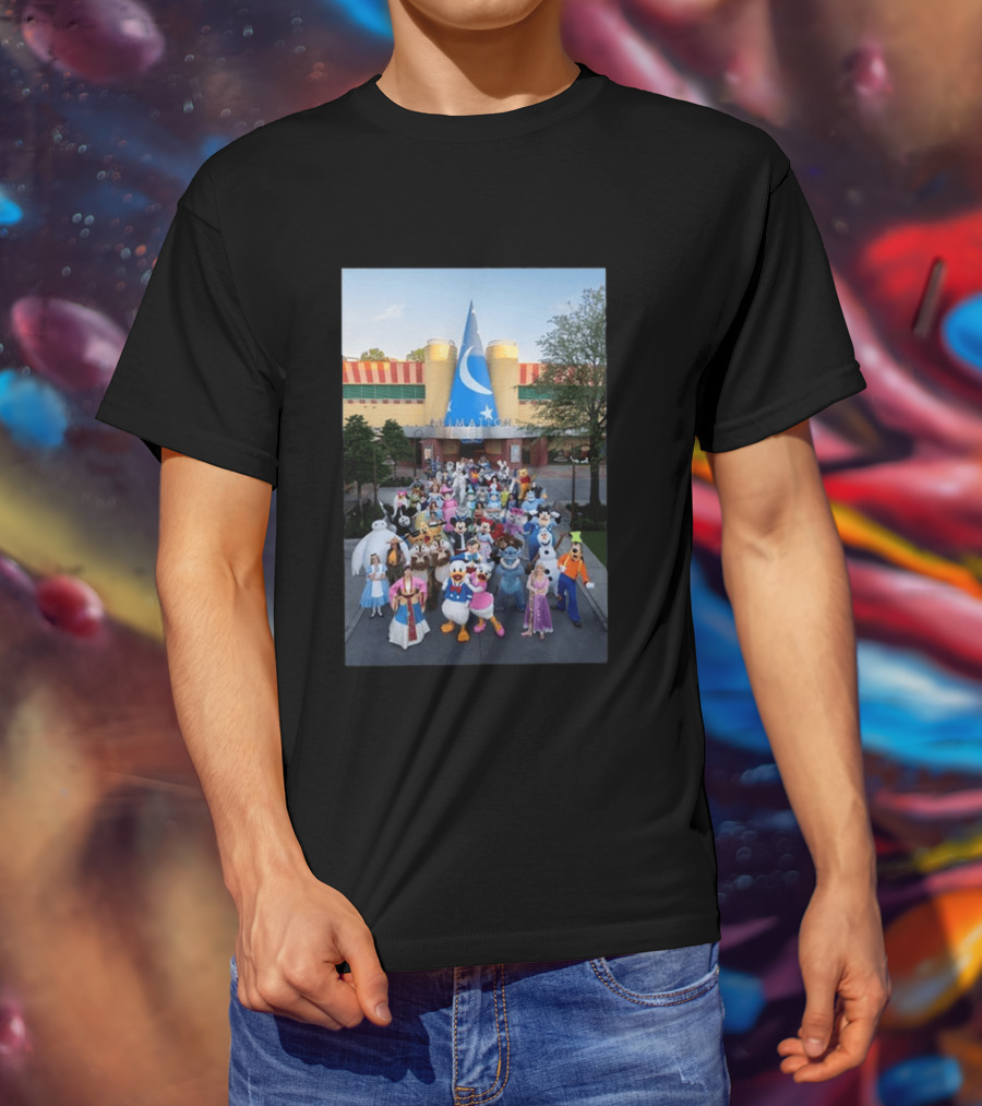 Happy The Magic Of Disney Animation Opening Day At Disney Hollywood Studios Characters T-Shirt