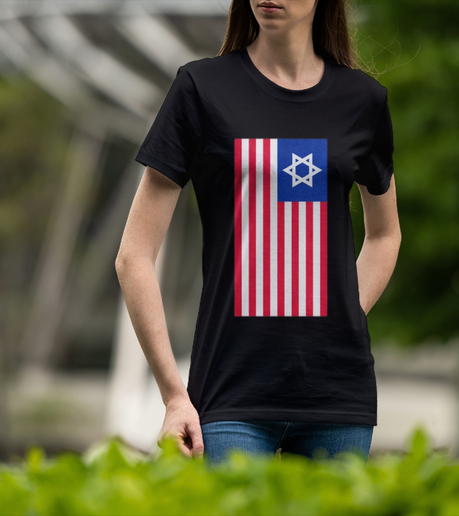 Hyde Force Store Very Serious Marine Casualty USA Israel Flag T-Shirt