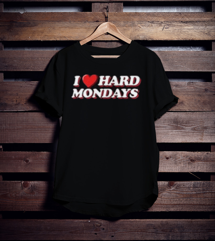 D&P Hard Launch Store I Heart Hard Mondays Hat T-Shirt