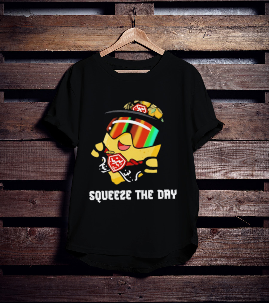 Lemon Guy Squeeze The Day Sunglasses Cool Vibe T-Shirt