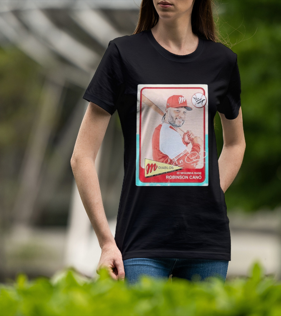 Robinson Canó Diablos Rojos Del México Paper Planes Baseball Segunda Base T-Shirt