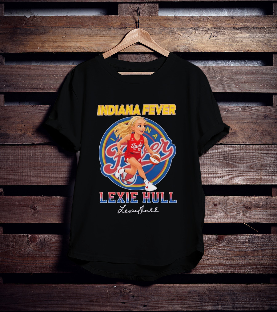Indiana Fever No 10 Lexie Hull Chibi Basketball T-Shirt