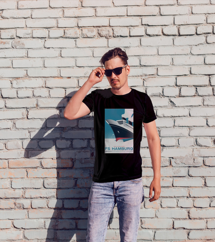 FS Hamburg Graphic Elegance Aboard Travel Maritime T-Shirt