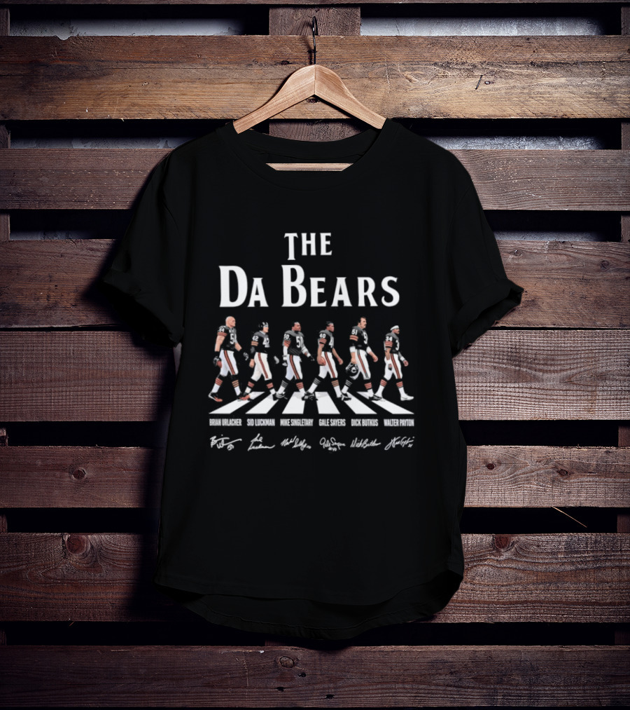 The Da Bears Brian Urlacher Sid Luckman Mike Singletary Gale Sayers Dick Butkus Walter Payton Abbey Road T-Shirt