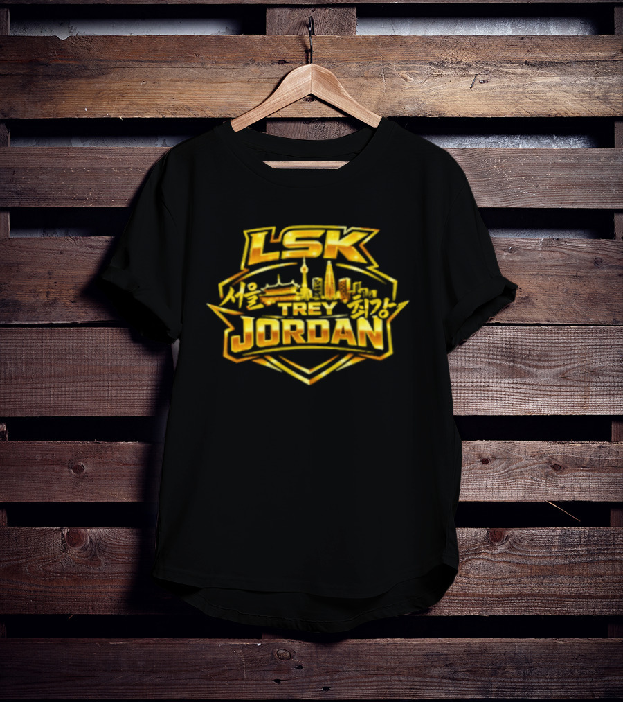 LSK Jordan Gold Skyline Retro Vibes T-Shirt