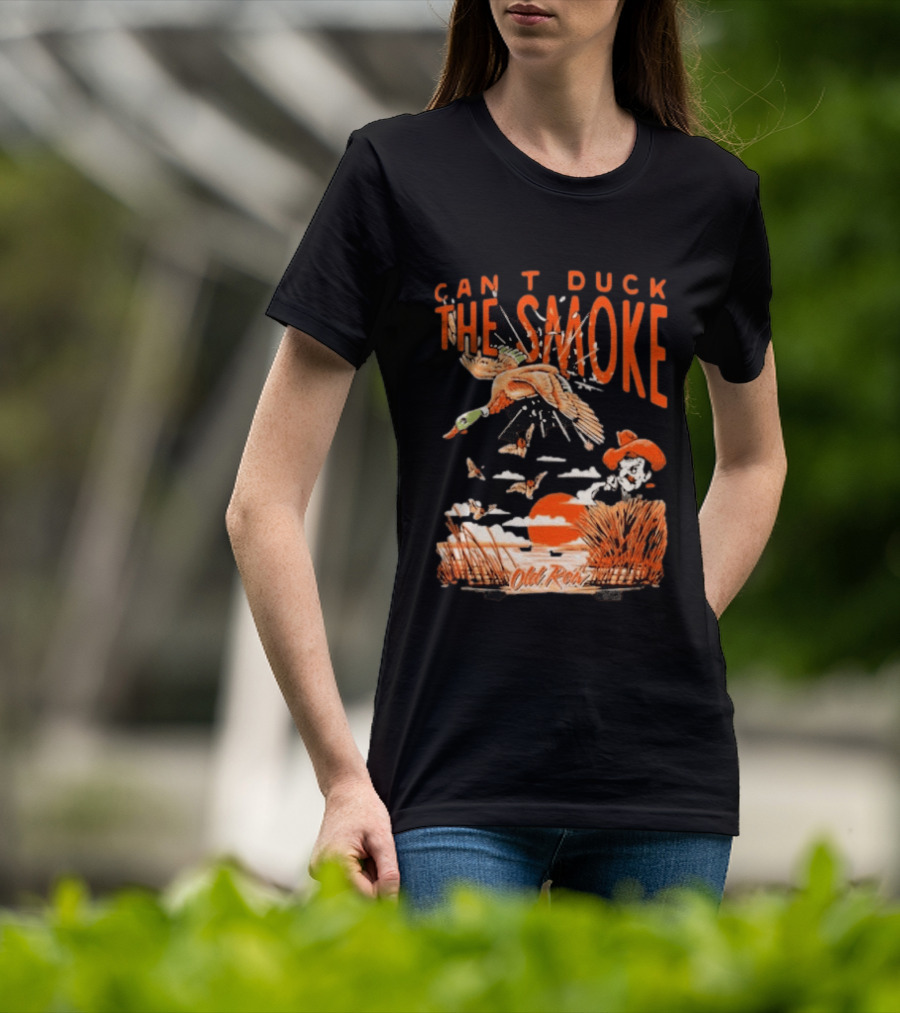Oklahoma State Cowboys Can't Duck The Smoke Vintage Old Row T-Shirt