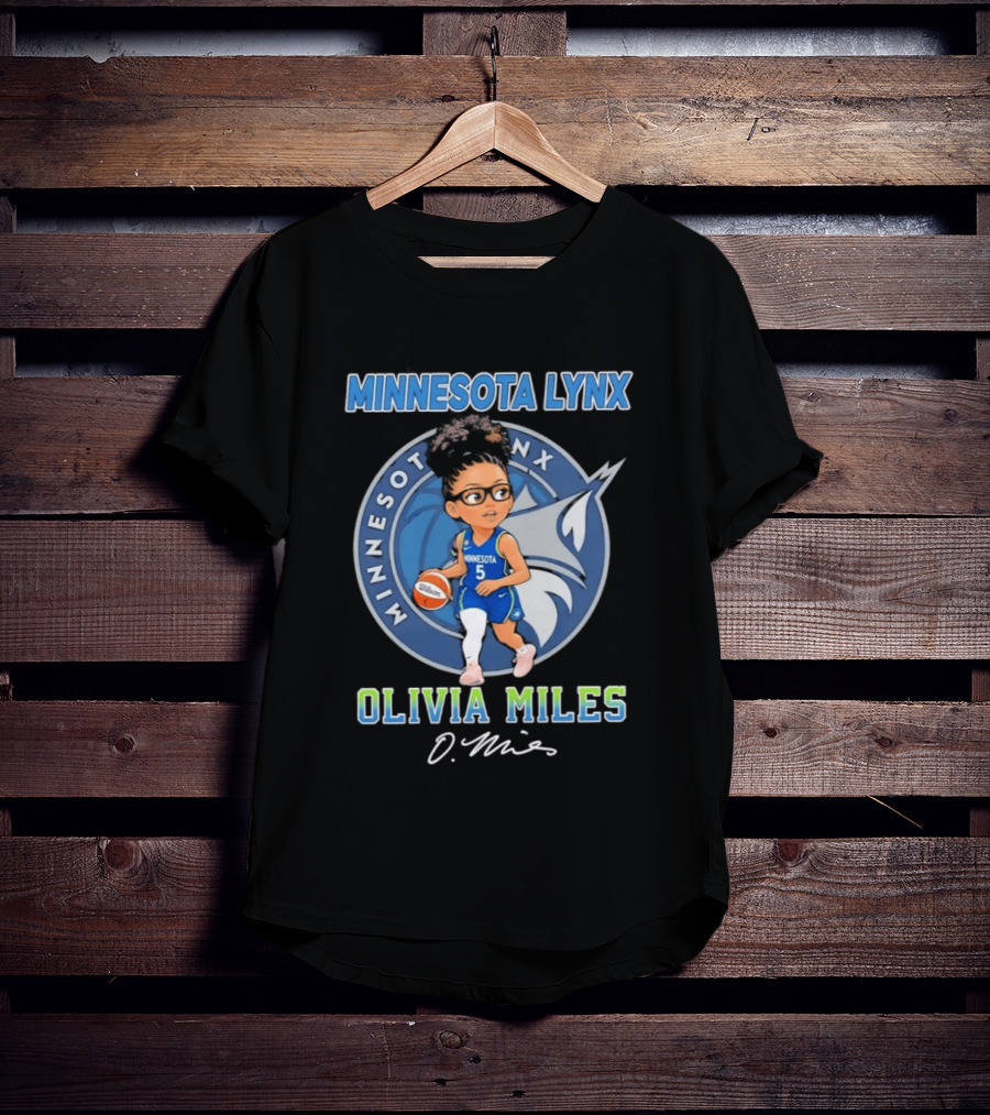 Minnesota Lynx Olivia Miles 5 Chibi Basketball T-Shirt