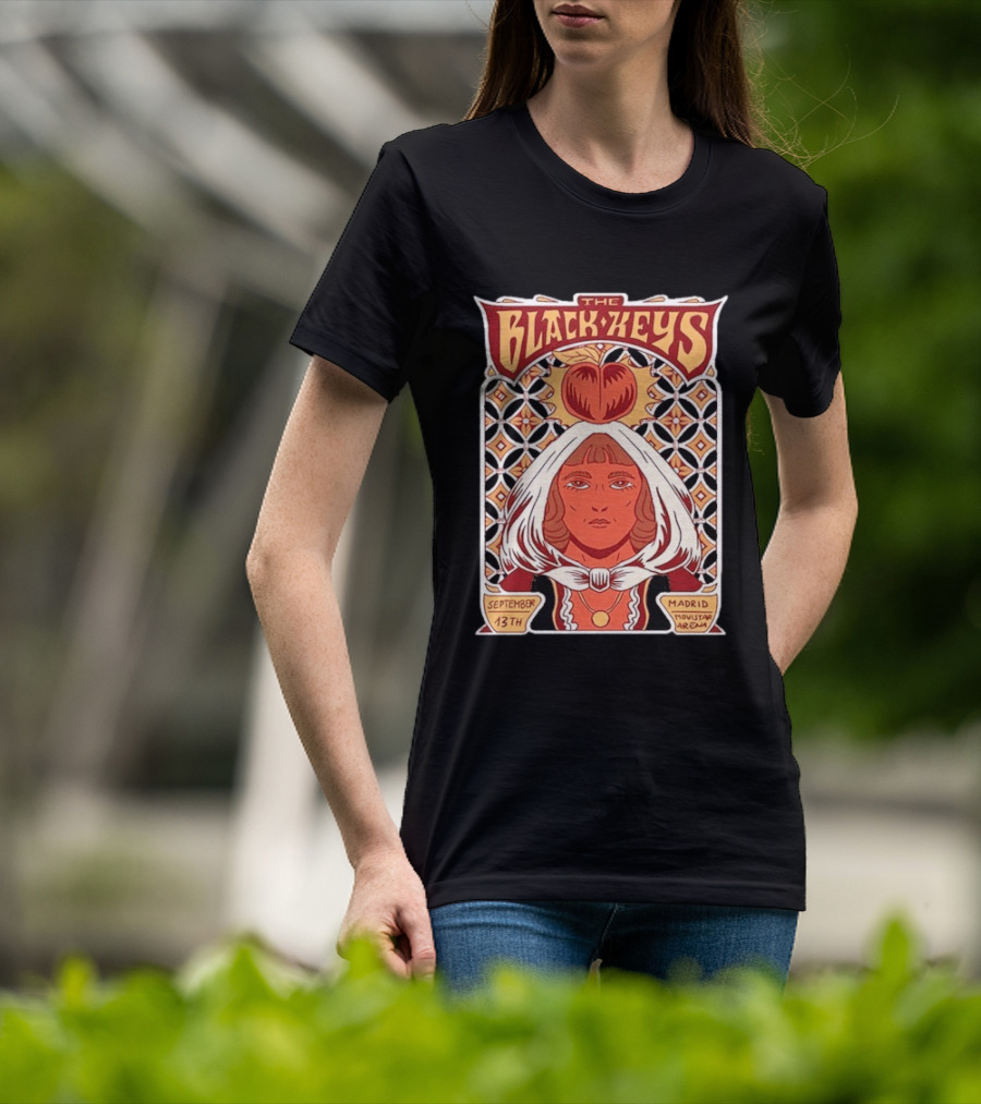The Black Keys Peaches N Kream World Tour 2026 Madrid Movistar Arena September 13th T-Shirt