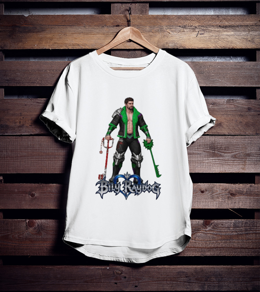 Billy Raydog Kingdom Hearts Crossover Character With Chains And Keys T-Shirt