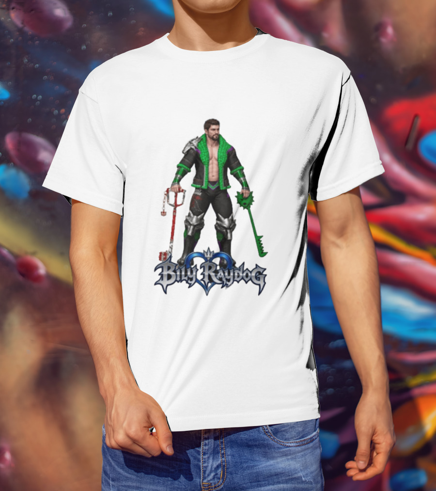 Billy Raydog Kingdom Hearts Crossover Character With Chains And Keys T-Shirt