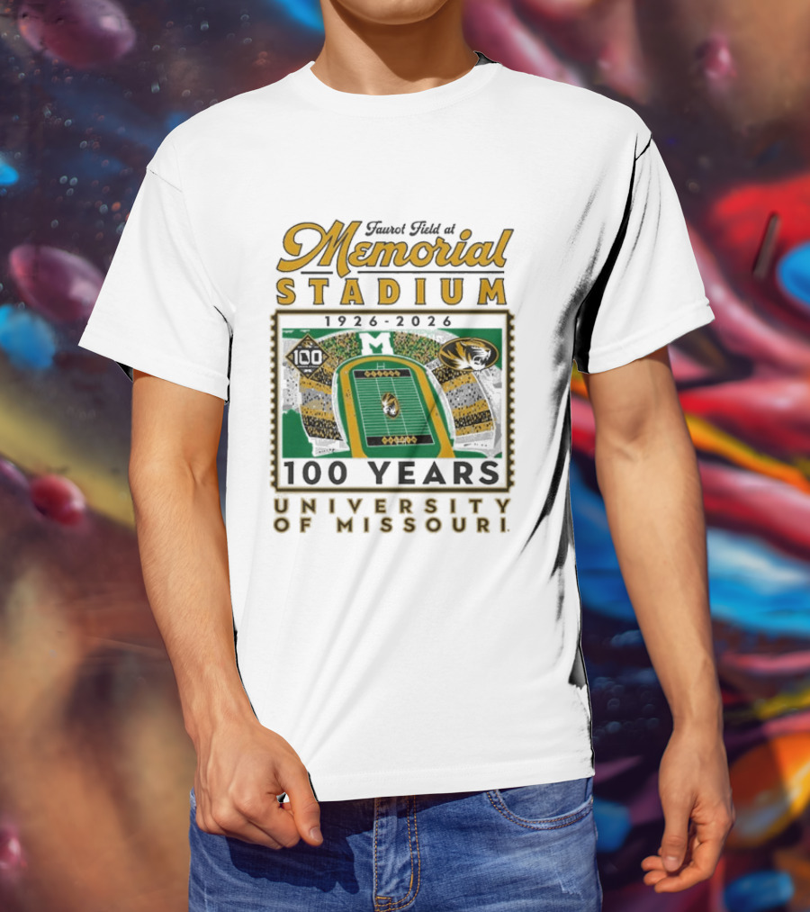 Faurot Field Memorial Stadium 1926 2026 Centennial University Of Missouri 100 Years T-Shirt