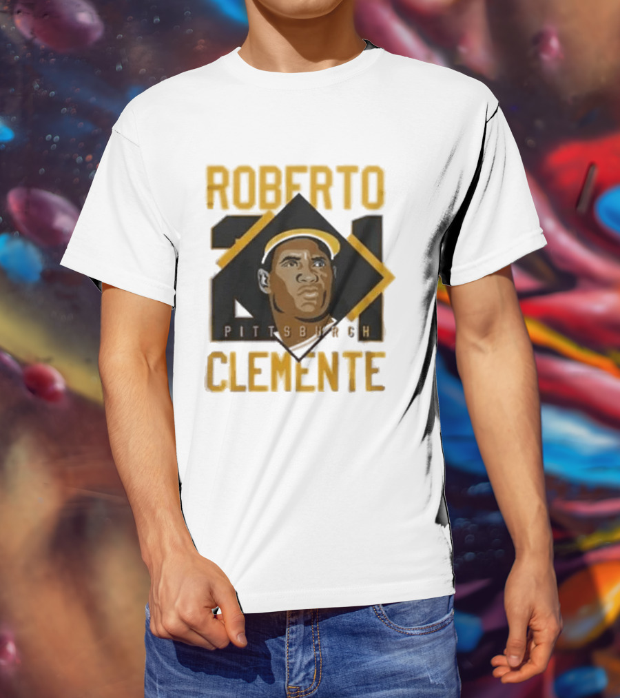 Roberto Clemente 21 Pittsburgh Pirates Iconic Baseball Legend T-Shirt